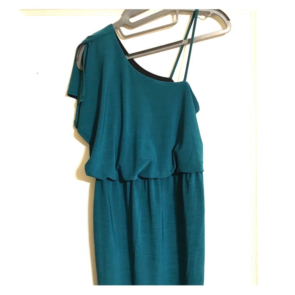 Teal cocktail dress